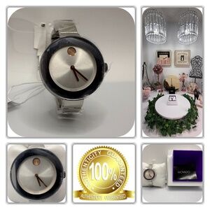 MOVADO SILVER WATCH!